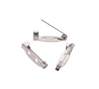 Spille in metallo con fori, Accessori for spilla con 2 fori, multicolore, 15-30 mm, 50 pezzi(Silver,30mm)