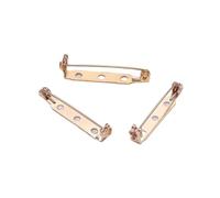 Spille in metallo con fori, Multicolor 50 pezzi 20-38mm perni spilla base schiena chiusura porta badge for creazione di gioielli fai da te(Gold2,25mm)