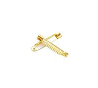 Spille in metallo con fori, Perni porta badge con base spilla in oro 21-30 mm Gioielli fai da te che trovano parte accessoria 10 pezzi