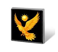 Spille in metallo con stemma quadrato con bandiere europee e orgoglio nazionale, per la decorazione di abiti