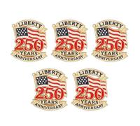 Spille in metallo per il 250° anniversario degli americani | Ideale per eventi e regali, design elegante per mostre e collezioni storiche