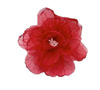 Spille in Tessuto per Donne Spilla a fiore da 9 cm Accessorio for gioielli donna Borsa a spilla Cappello for abbigliamento Corpetto(Big red)