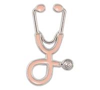Spille mediche per infermiera, spille mediche per donne, stetoscopio smalto gioielli, giacche distintivo, Klein, Metallo non prezioso