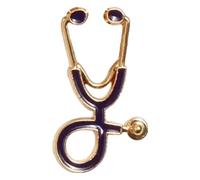 Spille mediche per infermiera, spille mediche per donne, stetoscopio smalto gioielli, giacche distintivo, Klein, Metallo non prezioso