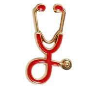 Spille mediche per infermiera, spille mediche per donne, stetoscopio smalto gioielli, giacche distintivo, Klein, Metallo non prezioso