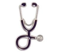 Spille mediche per infermiera, spille mediche per donne, stetoscopio smalto gioielli, giacche distintivo, Klein, Metallo non prezioso