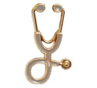 Spille mediche per infermiera, spille mediche per donne, stetoscopio smalto gioielli, giacche distintivo, Klein, Metallo non prezioso
