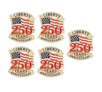 Spille metalliche commemorative del 250° anniversario degli americani del 1776, design eleganti per spille politiche in lega per eventi speciali