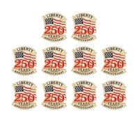Spille metalliche commemorative del 250° anniversario degli americani del 1776, design eleganti per spille politiche in lega per eventi speciali