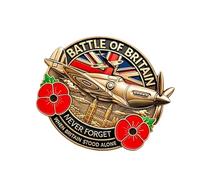 Spille metalliche per stemmi britannici, spille commemorative britanniche - Spilla con emblema Spilla in metallo | Ricordo degli anniversari commemorativi 'Inghilterra, non dimenticare mai gli anniver
