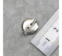 Spille metalliche, spille con chiusura, 50 basi rotonde for spille cabochon con perno di sicurezza, diverse misure for gioielli fai da te(13mm)