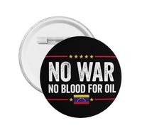 Spille No War On Venezuela Spilla in metallo No Blood For Oil 1 pz