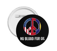 Spille No War On Venezuela Spilla in metallo No Blood For Oil 1 pz