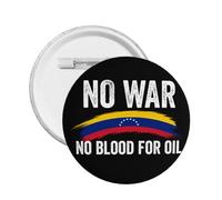 Spille No War On Venezuela Spilla in metallo No Blood For Oil 1 pz