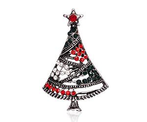 Spille per Albero di Natale smaltato Verde Donna Uomo Shiny Xmas Tree Party Causale Spilla per Ufficio Spille Regali per L'Anno Dexterous And Professional
