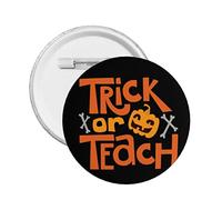 Spille per bottoni retrò per trucchi o insegnamenti di Halloween Divertenti per insegnanti di Halloween Distintivo rotondo Decorazione di Halloween Spille per decorazioni per borse di abbigliamento Ac