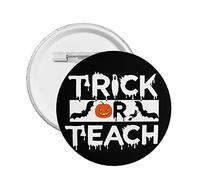 Spille per bottoni retrò per trucchi o insegnamenti di Halloween Divertenti per insegnanti di Halloween Distintivo rotondo Decorazione di Halloween Spille per decorazioni per borse di abbigliamento Ac