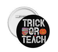 Spille per bottoni retrò per trucchi o insegnamenti di Halloween Divertenti per insegnanti di Halloween Distintivo rotondo Decorazione di Halloween Spille per decorazioni per borse di abbigliamento Ac