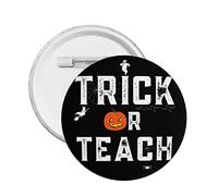 Spille per bottoni retrò per trucchi o insegnamenti di Halloween Divertenti per insegnanti di Halloween Distintivo rotondo Decorazione di Halloween Spille per decorazioni per borse di abbigliamento Ac