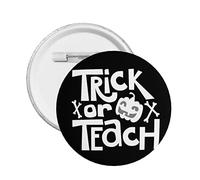Spille per bottoni retrò per trucchi o insegnamenti di Halloween Divertenti per insegnanti di Halloween Distintivo rotondo Decorazione di Halloween Spille per decorazioni per borse di abbigliamento Ac