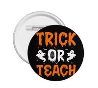 Spille per bottoni retrò per trucchi o insegnamenti di Halloween Divertenti per insegnanti di Halloween Distintivo rotondo Decorazione di Halloween Spille per decorazioni per borse di abbigliamento Ac