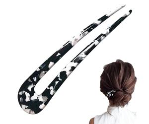 Spille Per Capelli A Forma Di U - Forcina Acrilico, Vintage Di Capelli | Grande E Forte Con Punta Curva Per Una Tenuta Sicura, Eleganti Spilli A Forma Di U Per Accessori