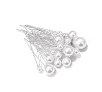 Spille per capelli a forma di U Grip per capelli, 18-90 pezzi forcine for capelli da sposa con perle, fermagli a forma di U for damigelle d'onore, accessori for capelli da donna(Silver,54 count (Pack