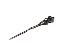 spille per capelli cinesi per le donne， hanfu Forcina for capelli in legno di sandalo nero, forcina for capelli in legno Hanfu, stile antico cinese, forcina for capelli in stile cinese
