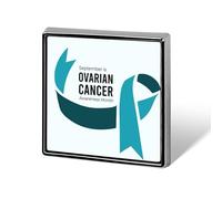 Spille per il mese della consapevolezza sul cancro ovarico, spille quadrate, spille da bavero, bottoni smaltati, decorazioni per feste