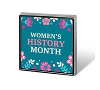 Spille per il mese della storia delle donne, spille quadrate, bottoni smaltati, decorazioni per feste