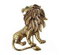 Spille per le donne, unisex a forma di leone Spilla squisita Spilla alla moda Spilla di sicurezza Ben scolpito Chiusura Spilla decorativa Novità Rilasciato Bel processo