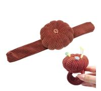 Spille per polso - Lunghezza totale 22 cm | Spille con bracciale a forma di con supporto elastico regolabile | Accessorio per cucito e imbottitura cuscino per spilli e aghi