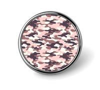 Spille per zaini, spilla rotonda con stampa mimetica rosa alla moda, bottoni a sublimazione per abbigliamento, cappelli, decorazioni in metallo, spilla da bavero per uomo, accessorio per costumi