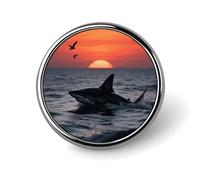 Spille personalizzate a forma di squalo furtivo da 1 pollice, spilla da colletto personalizzata, distintivo vintage per borse, cappelli, giacche, zaini, abiti, camicie, vestiti, decorazione, collezio