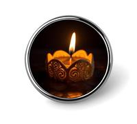 Spille personalizzate con candela accesa per zaini Spilla da bavero alla moda per abiti Simpatici spille per cappelli per donne uomini Borsa divertente spilla spilla vintage cool per matrimonio Spilla