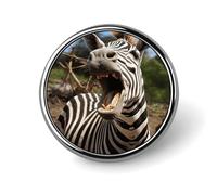 Spille personalizzate con zebra divertente da 1 pollice, spilla da colletto personalizzata, distintivo vintage per borse, cappelli, giacche, zaini, abiti, camicie, vestiti, decorazione, collezione di