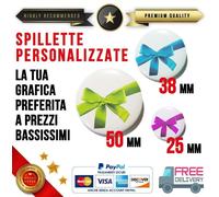SPILLE PERSONALIZZATE DA 50mm 38mm 25mm SPILLETTE spilletta PINS Pin spilla logo
