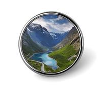 Spille personalizzate dei fiordi norvegesi per zaini Spilla da bavero alla moda per abiti Simpatici spille per cappelli per donne uomini divertente borsa distintivo pin cool spille vintage per