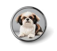 Spille personalizzate per cani Shih Tzu da 1 pollice, spilla da collare personalizzata, distintivo vintage per borse, cappelli, giacche, zaini, abiti, camicie, vestiti, decorazioni, collezione di gio