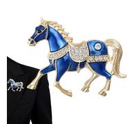 Spille Pony - Spille Da Cavallo Vintage, Da Cavallo Con Strass, Per Abbigliamento Vintage | Spilla Con Strass Animali Per Uomo, Per Uomo Donna Ragazzo Gioventù Adolescente Mog