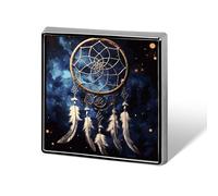 Spille quadrate da bavero, spilla quadrata in metallo con grigio selvaggio, per abiti, zaini, cappelli, accessorio da bavero