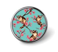 Spille rotonde a forma di petauro dello zucchero, perfette come accessorio per colletto, abito o cappotto.