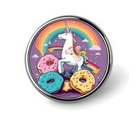 Spille rotonde arcobaleno a forma di ciam per uomo e donna, spille personalizzate alla moda per abiti da uomo, graziose spille per zaini, abbigliamento, cappelli e bors