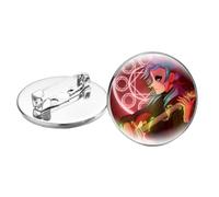 Spille rotonde Cartoon Figure Spilla Distintivi per borse Vestiti Cupola di vetro Spille da bavero Decorazione Gioielli Regali $3 di sconto ogni $30 (max $9) Extra 1% di sconto