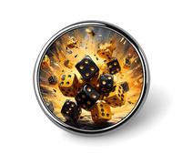 Spille rotonde con spille artistiche da gioco, spille identificative, spille, spille per cappelli e giacche.