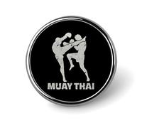 Spille rotonde da bavero Muay Thai, porta distintivi per vestiti, borse, zaini e cappelli