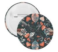 Spille rotonde in metallo nero reversibile, spilla leggera per zaino, spille alla moda per camicie, giacche, scialle, cappotti, unisex, 12PCS, Banda stagnata, perni rotondi in metallo