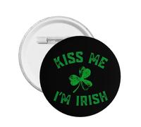 Spille rotonde "Kiss Me I'm Irish", spille per uomo e donna
