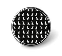 Spille rotonde per zaini, alla moda, con stampa di un cane labrador, spille a sublimazione per abbigliamento, cappelli, decorazioni in metallo, spilla da bavero per uomo accessorio per costumi