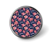 Spille rotonde per zaini, alla moda, estive, con stampa sulla spiaggia, bottoni a sublimazione per abbigliamento, cappelli, decorazioni in metallo, spilla da bavero per uomo, accessorio per costumi